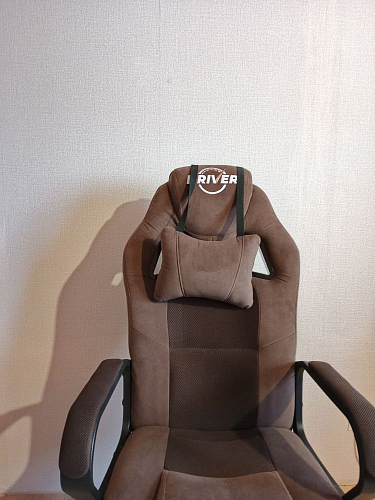 Компьютерное кресло Driver/Драйвер кожзам черный / серый фото покупателя 39