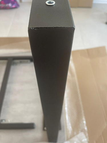 Деревянный стол Лота Лофт 120х75 белый матовый / дуб крафт золотой фото покупателя 890