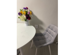 Стул на металлокаркасе Челси латте / черный фото покупателя 199