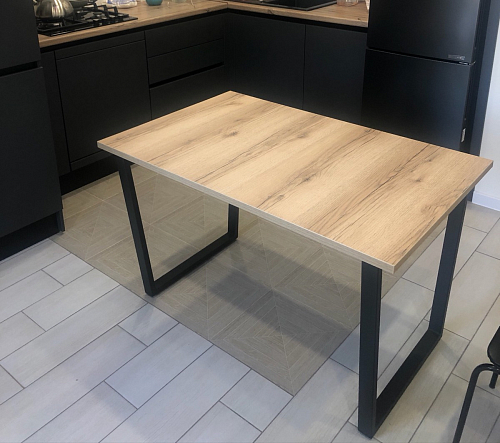 Стол Лота Лофт 120 32 мм бетон / черный матовый фото покупателя 134