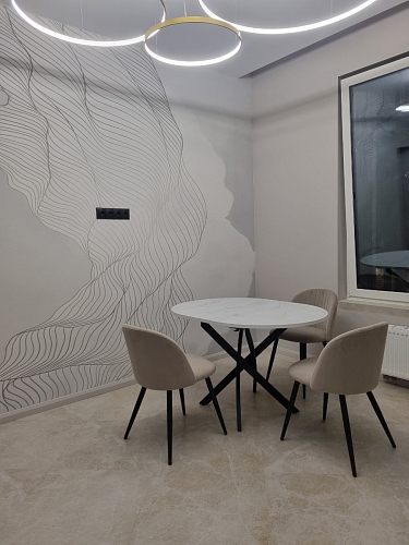 Стул на металлокаркасе Gabi 1 light purple / black фото покупателя 388