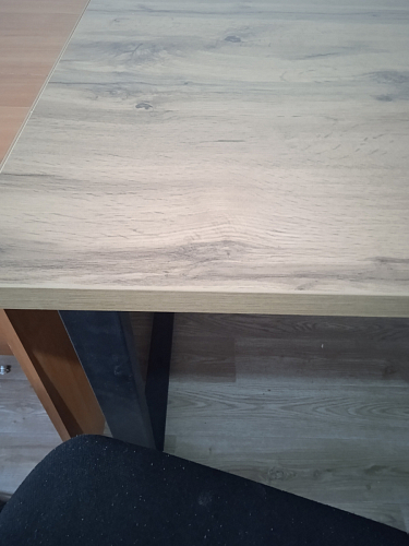 Стол Лота Лофт 140 25 мм черный матовый / бетон фото покупателя 677