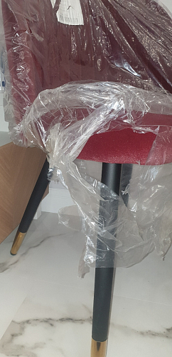 Стул на металлокаркасе Gabi 1 line light blue / black фото покупателя 135