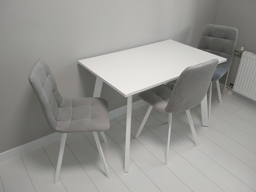 Стул на металлокаркасе Чилли К черный / зеленый фото покупателя 79