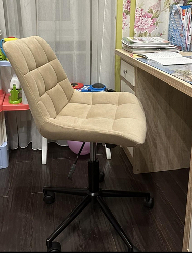 Компьютерное кресло Честер латте / черный фото покупателя 22