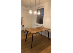 Стол Тринити Лофт 120 32 мм бетон / черный матовый фото покупателя 421