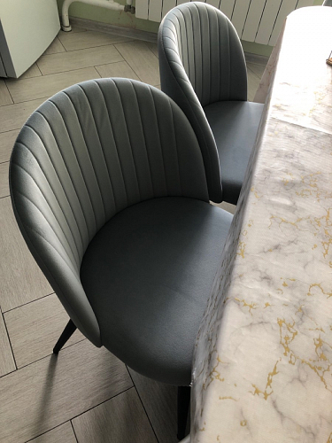 Стул на металлокаркасе Gabi latte / gold / black фото покупателя 242