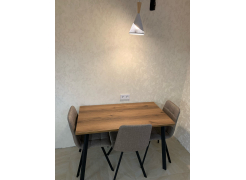 Стол Тринити Лофт 120 32 мм бетон / черный матовый фото покупателя 196