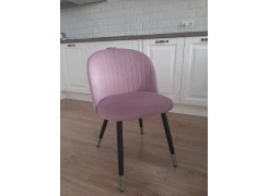 Стул на металлокаркасе Gabi 1 бежевый / черный с серебряными наконечниками фото покупателя 268