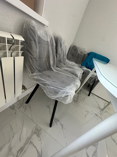 Стул на металлокаркасе Чилли зеленый / белый каркас фото покупателя 512