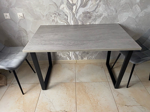 Стол раскладной Лота Лофт 120 25 мм юта / черный матовый фото покупателя 331