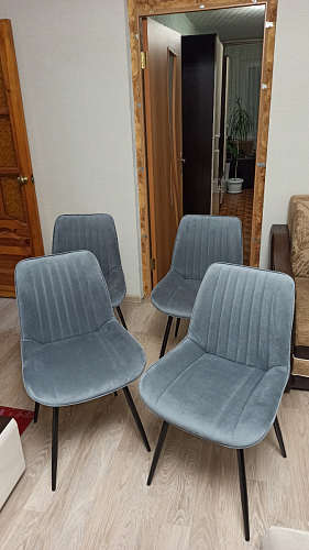 Стул на металлокаркасе Седа К кирпичный / черный фото покупателя 173