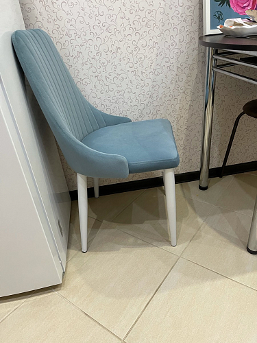 Стул на металлокаркасе Kora light purple / black фото покупателя 52