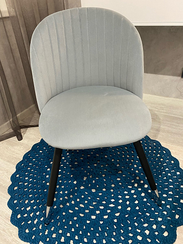 Стул на металлокаркасе Gabi 1 темно-серый / черный фото покупателя 201