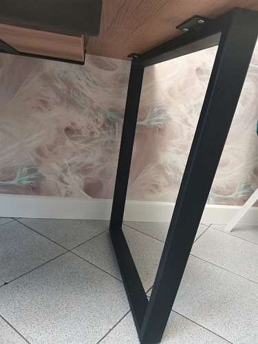 Деревянный стол Лота Лофт 140х80 дуб крафт табачный / черный матовый фото покупателя 257