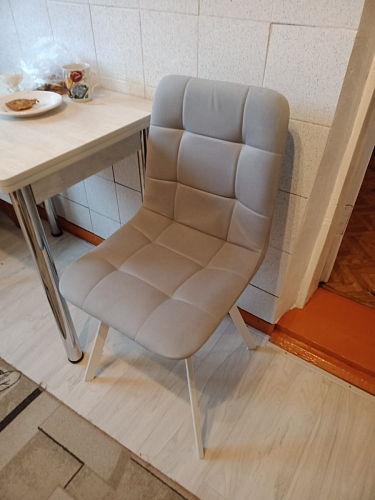 Стул на металлокаркасе Чилли черный / зеленый фото покупателя 949