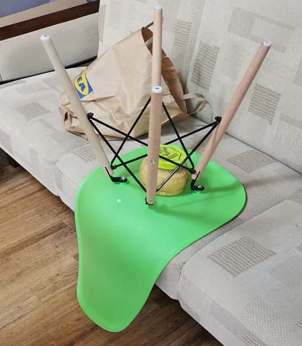 Пластиковый стул Eames PC-015 желтый фото покупателя 155