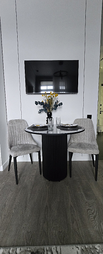 Стул на металлокаркасе Kora light blue / white фото покупателя 356