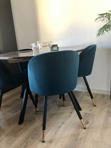 Стул на металлокаркасе Gabi wine red / black фото покупателя 865