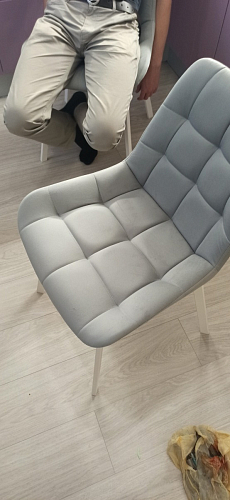 Стул на металлокаркасе Челси бирюзовый / черный фото покупателя 125