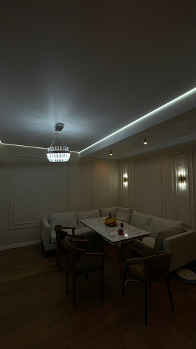 Керамический стол Ливи 140(200)х80х78 серый мрамор / черный фото покупателя 22