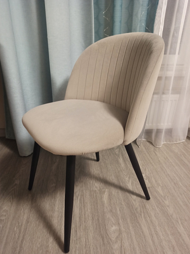 Стул на металлокаркасе Gabi gray / black фото покупателя 313