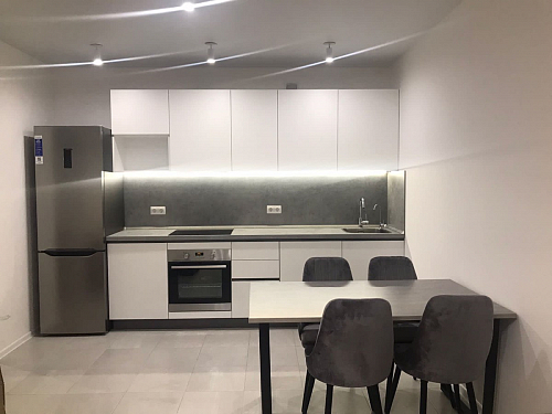 Стол Лота Лофт 140 25 мм черный матовый / бетон фото покупателя 173