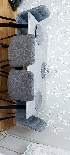 Стол Тринити Лофт 120 32 мм бетон / черный матовый фото покупателя 454