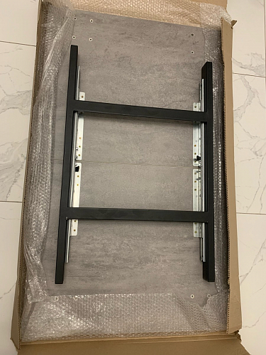 Стол Лота Лофт 140 25 мм черный матовый / бетон фото покупателя 884