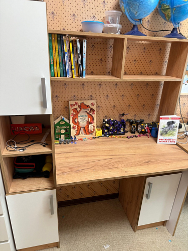 Компьютерный стол Эндо дуб вотан / белый фото покупателя 8