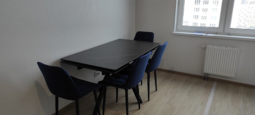 Керамический стол Вилли 140(200)х80 серый мрамор larka grey / черный фото покупателя 12