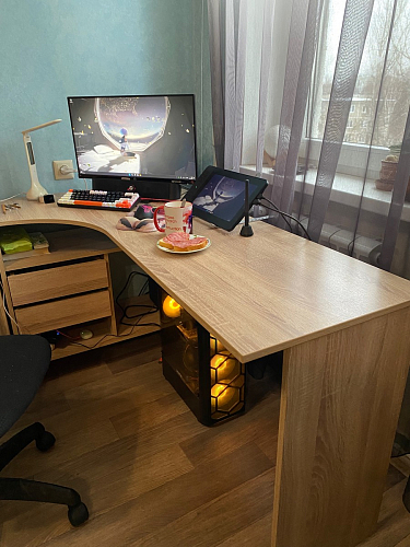 Стол письменный СПм-25 левый венге фото покупателя 62