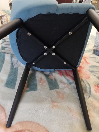 Стул на металлокаркасе Kora green / black фото покупателя 101