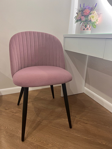 Стул на металлокаркасе Gabi 1 dark gray / black фото покупателя 920