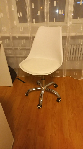 Компьютерное кресло Kolin с подушкой clear / white фото покупателя 504