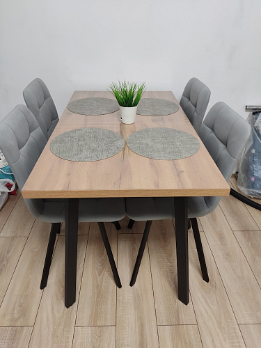 Стул на металлокаркасе Чилли светло-серый / белый каркас фото покупателя 555