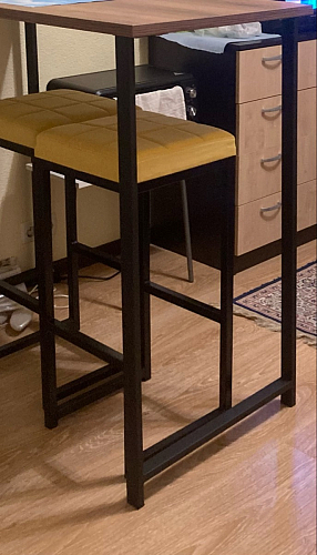 Барная стойка Дилан Лофт 120х60х90 бетон фото покупателя 32