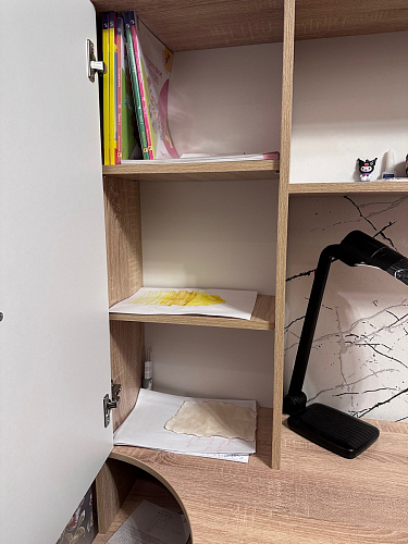 Письменный стол КСТ-16 левый венге / беленый дуб фото покупателя 117