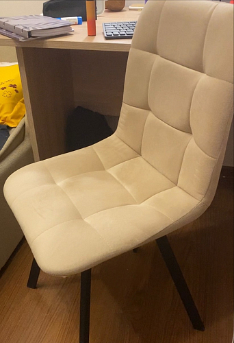 Комплект стульев Чилли 2 шт бежевый / черный фото покупателя 190