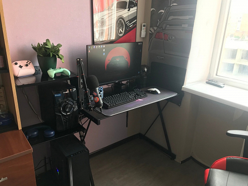 Компьютерный стол Kros black фото покупателя 2