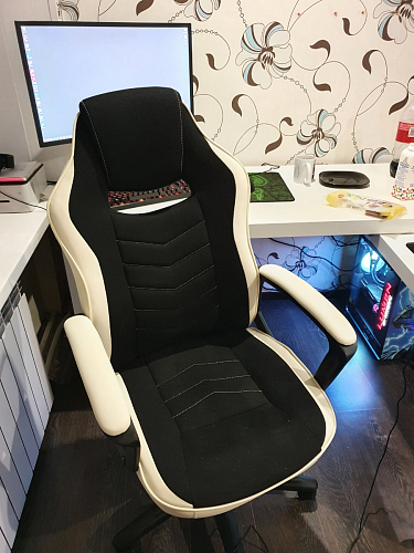 Компьютерное кресло Gamer черное / бежевое фото покупателя 67