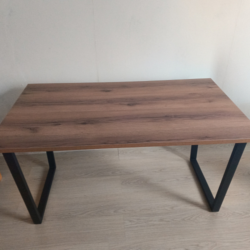 Стол Лота Лофт 140 25 мм черный матовый / бетон фото покупателя 992