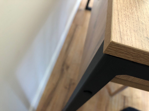 Письменный стол Леон Лофт черный матовый / дуб вотан фото покупателя 128