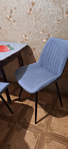 Стул на металлокаркасе Седа К латте / черный фото покупателя 116