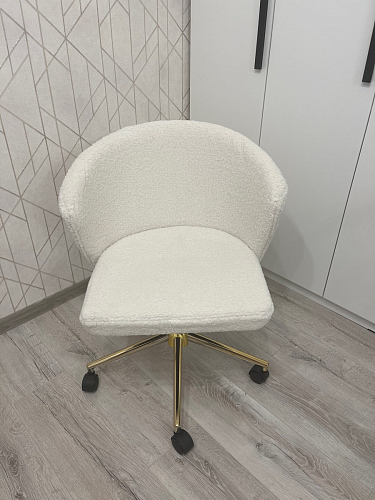 Компьютерное кресло Lika white teddy фото покупателя 10