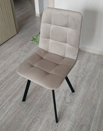 Комплект стульев Чилли 2 шт бежевый / черный фото покупателя 1180