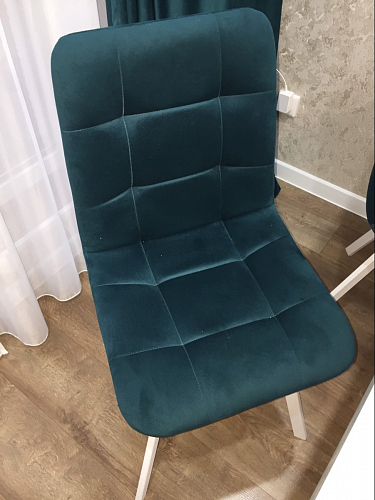 Стул на металлокаркасе Чилли бирюзовый / черный фото покупателя 1464