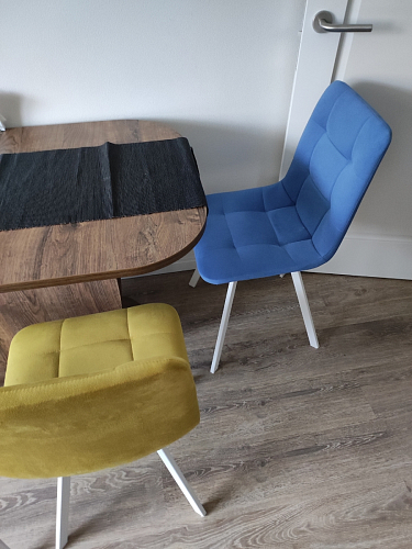 Стул на металлокаркасе Чилли бирюзовый / белый фото покупателя 936