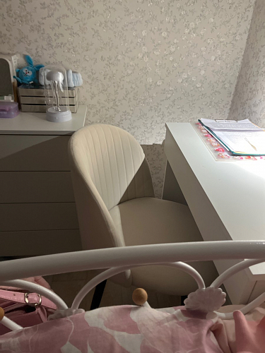 Стул на металлокаркасе Gabi dark beige / black / silver фото покупателя 542