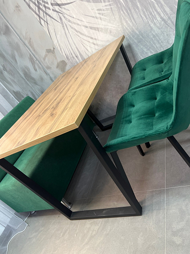 Деревянный стол Лота Лофт 120х75 белый матовый / дуб крафт золотой фото покупателя 836